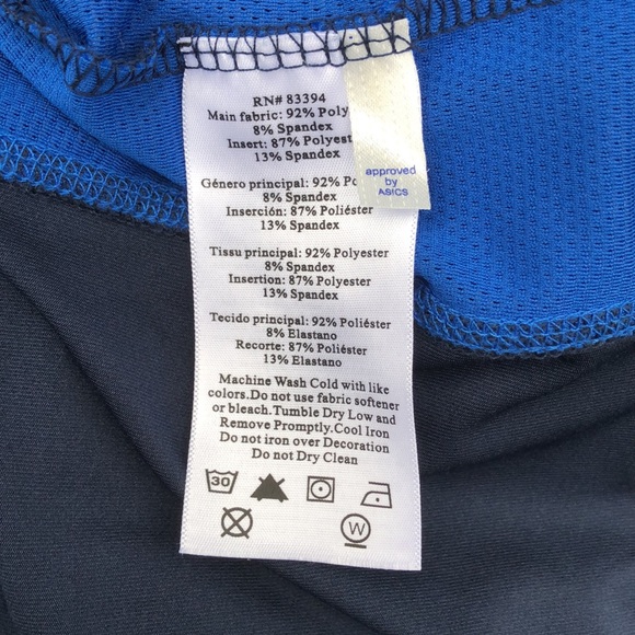 ASICS XL Blue Athletic Long-Sleeved Shirt - Picture 7 of 8